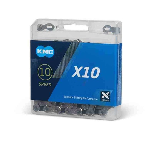 KMC X10 Sølv/Sort kjede