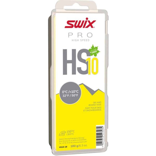 Swix HS10 Yellow, +0°C/+10°C, 180g