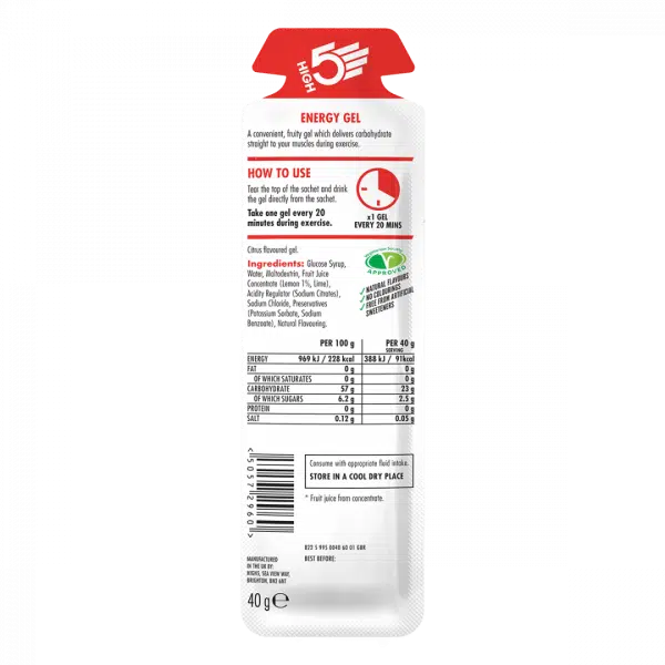 HIGH5 EnergyGel Sitrus 40g