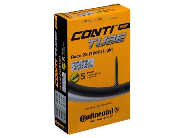 CONTINENTAL Race Tube Light 700x20-25 Presta 60 mm