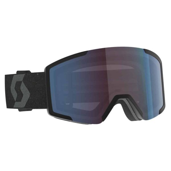 SCOTT Shield Sort / Enhancer Blue Chrome + extra linse