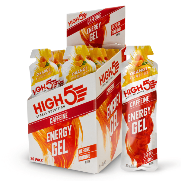 HIGH5 EnergyGel Koffein Appelsin 40gr