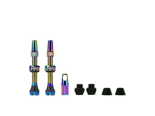 MUC-OFF Tubeless Ventil Kit V. 2.0 44 mm Iridescent