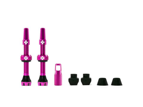 MUC-OFF Tubeless Ventil Kit V. 2.0 44 mm Rosa