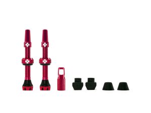 MUC-OFF Tubeless Ventil Kit V. 2.0 44 mm Rød