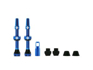 MUC-OFF Tubeless Ventil Kit V. 2.0 44 mm Blå